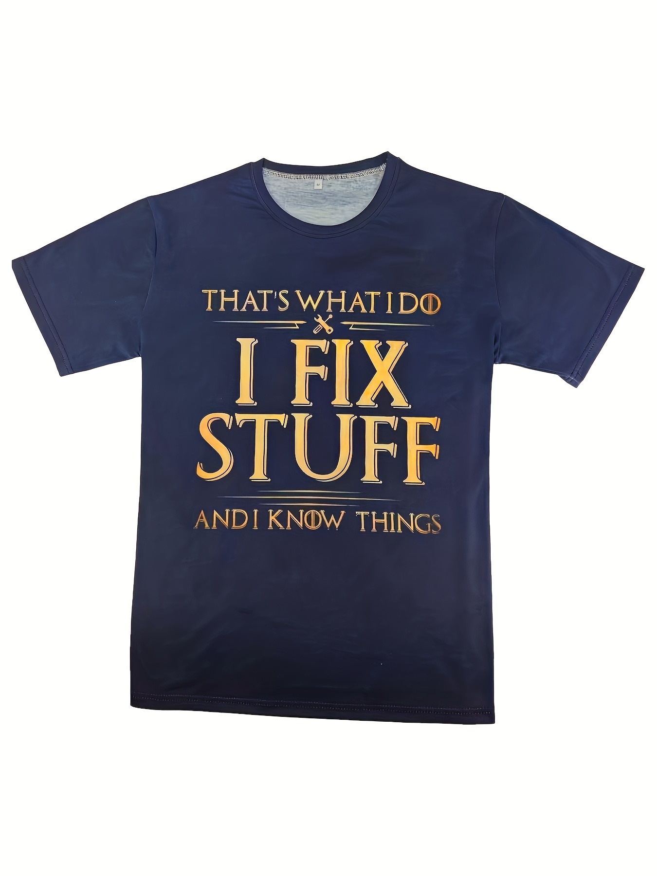 fix stuff slogan 3d digital pattern print graphic mens t shirts causal tees short sleeves comfortable pullover tops mens summer clothing details 17