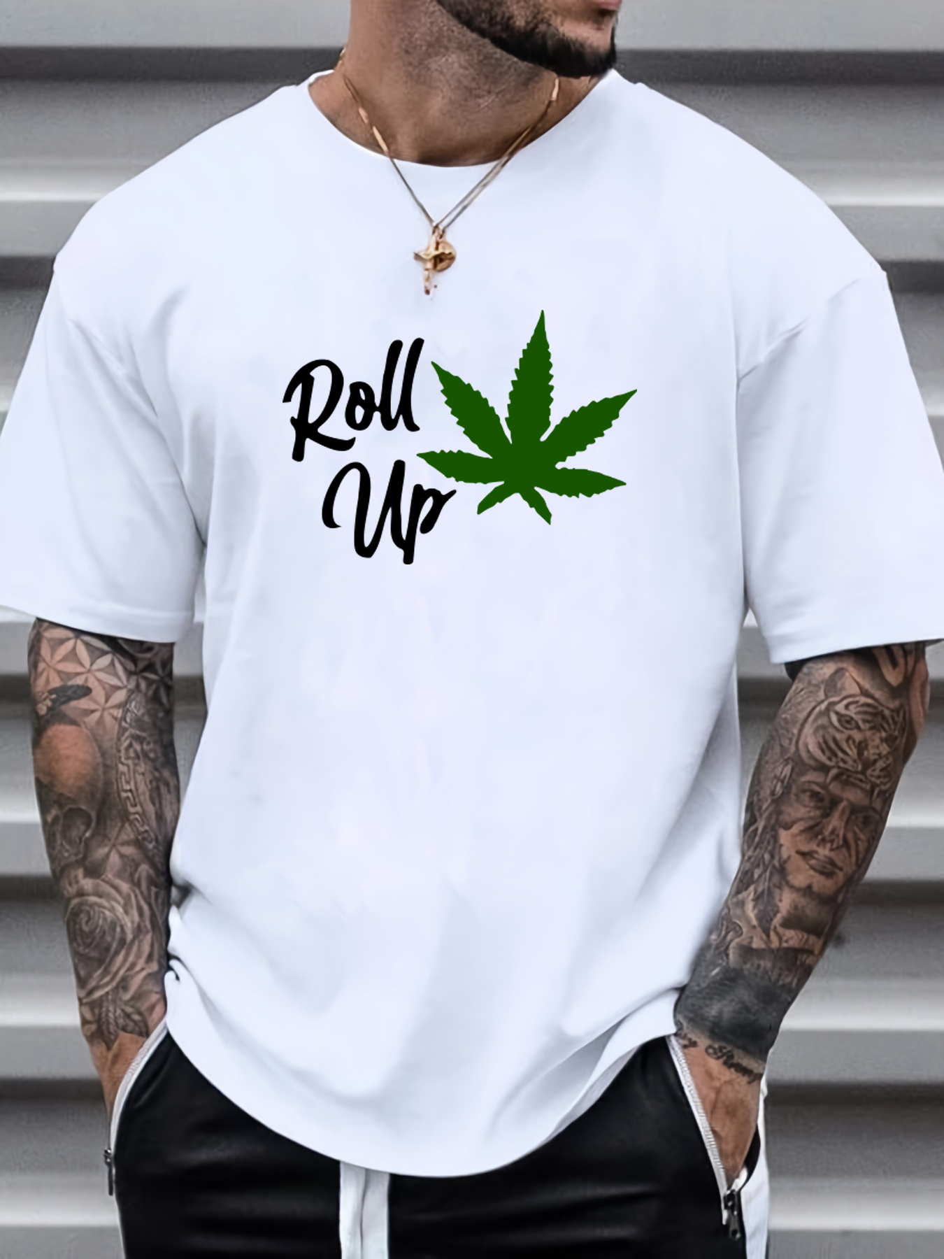 tees for men roll up leaf print t shirt casual short sleeve tshirt for summer spring fall tops as gifts details 11