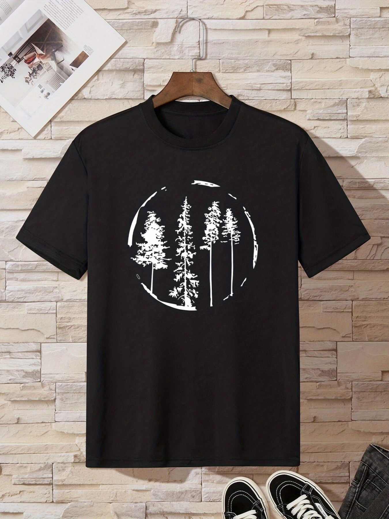 woods tee summer round neck mens short sleeve t shirt casual wear mens clothing details 10