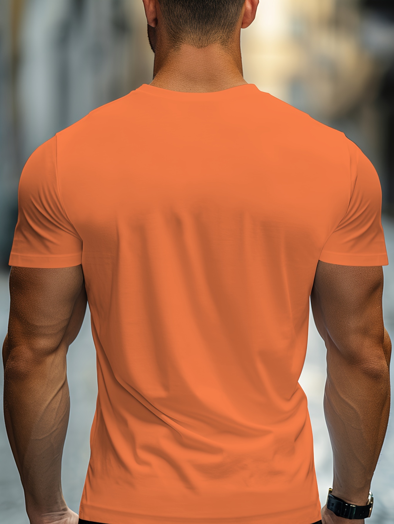 solid basic mens daily short sleeve crew neck t shirt summer outdoor details 46